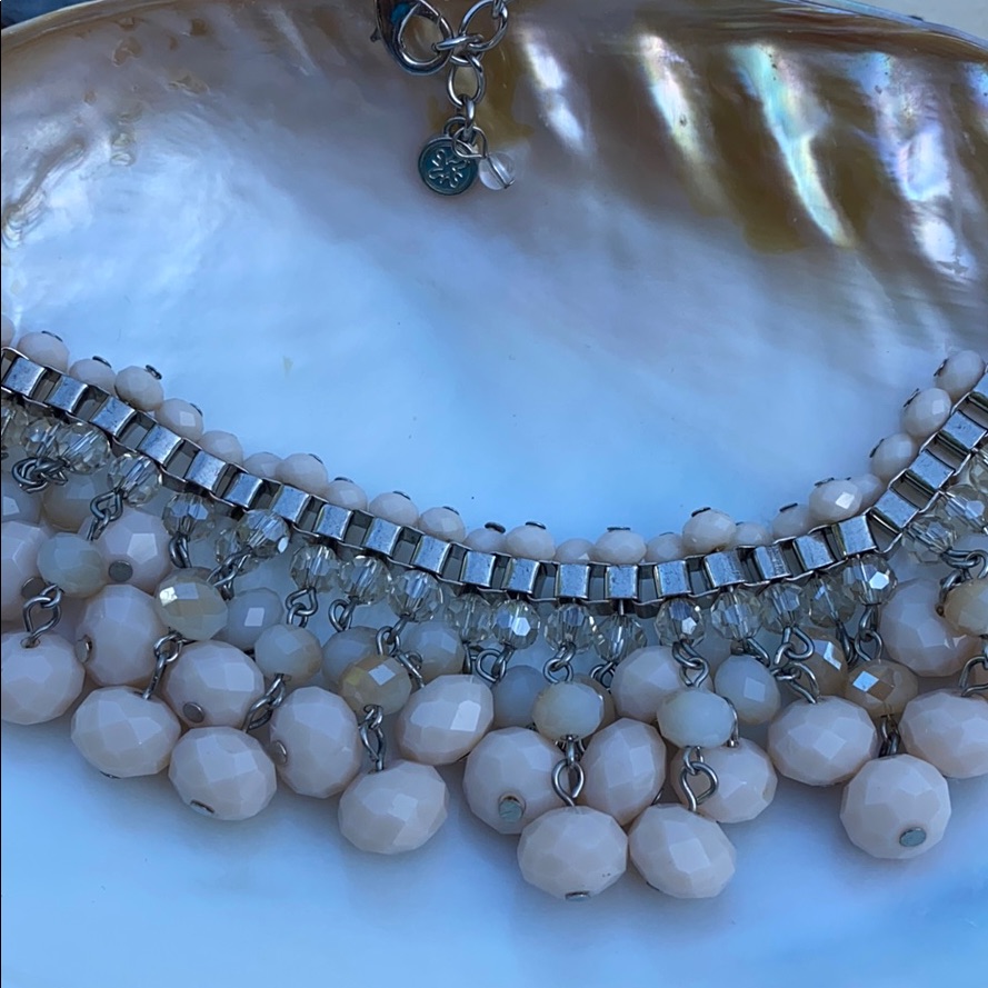 Simply Vera Statement Necklace Peach Nude